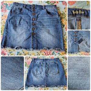 Light Denim Jean Skirt, Size 11